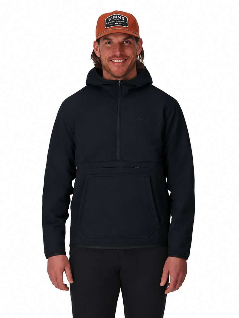 Simms Strata 330 Half-Zip Midlayer Hoody - black