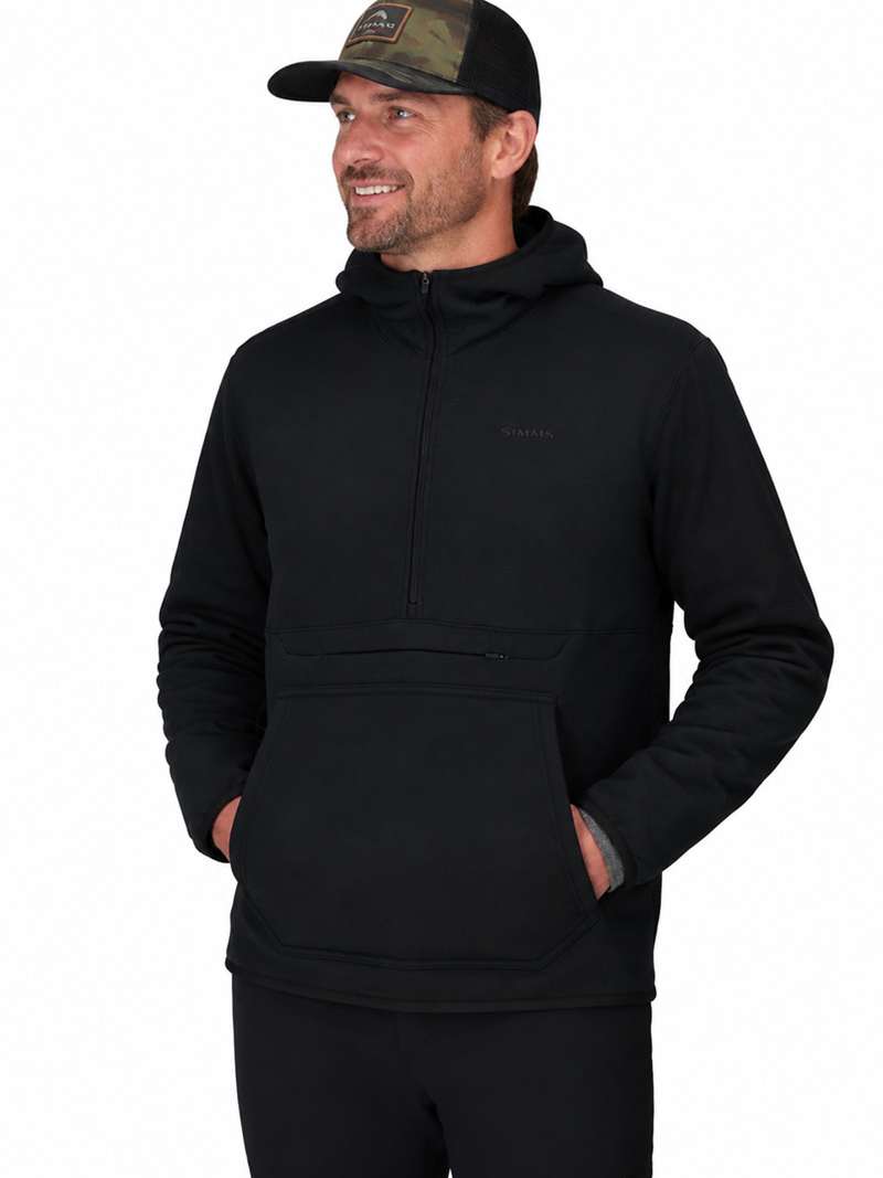 Simms Strata 330 Half-Zip Midlayer Hoody - black