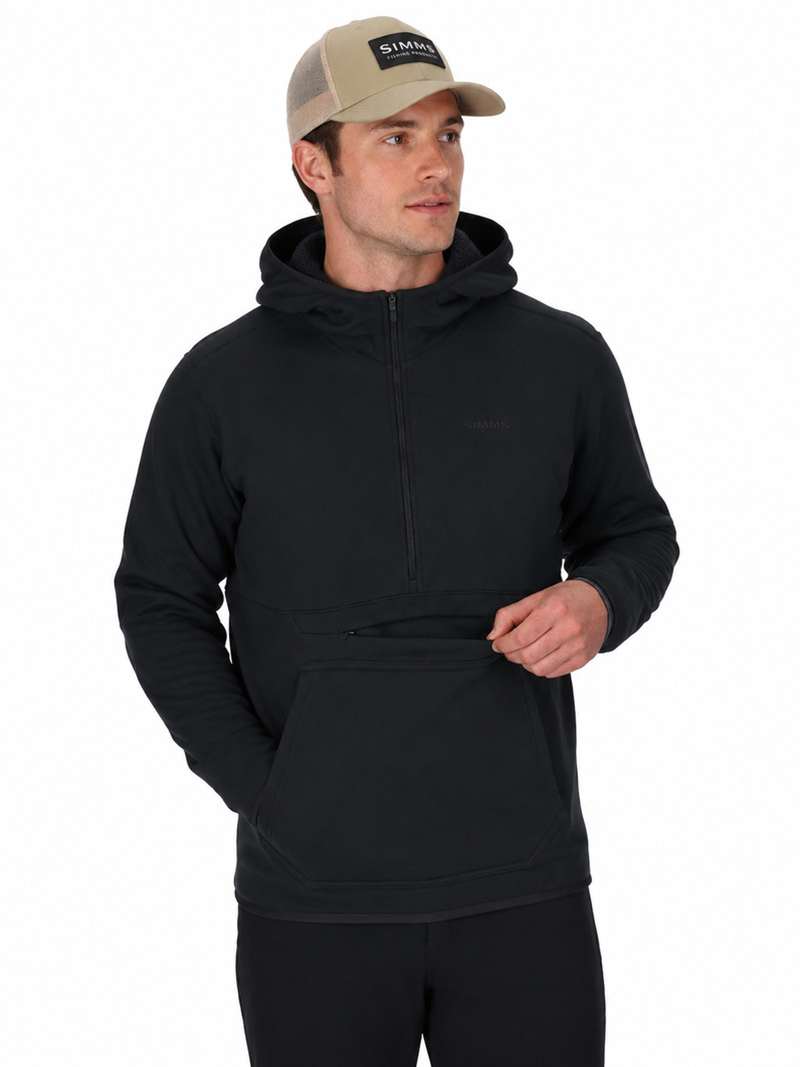Simms Strata 330 Half-Zip Midlayer Hoody - black