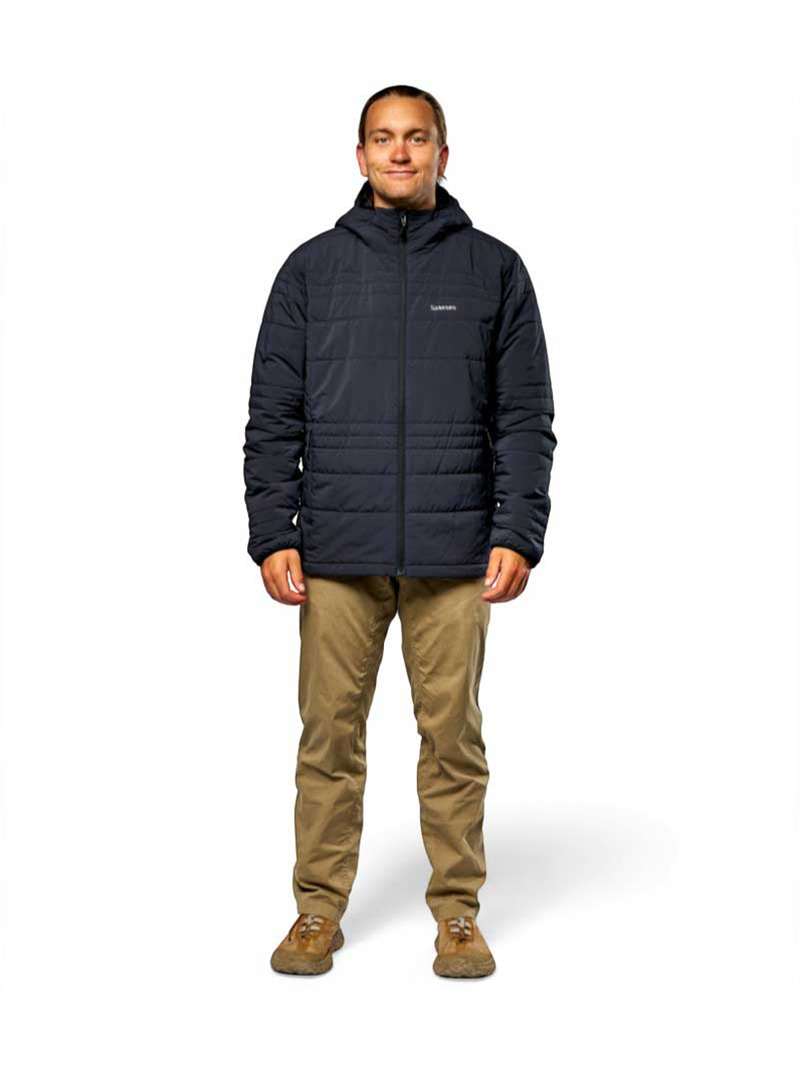 Simms Fall Run Insulated Hooded Jacket- black