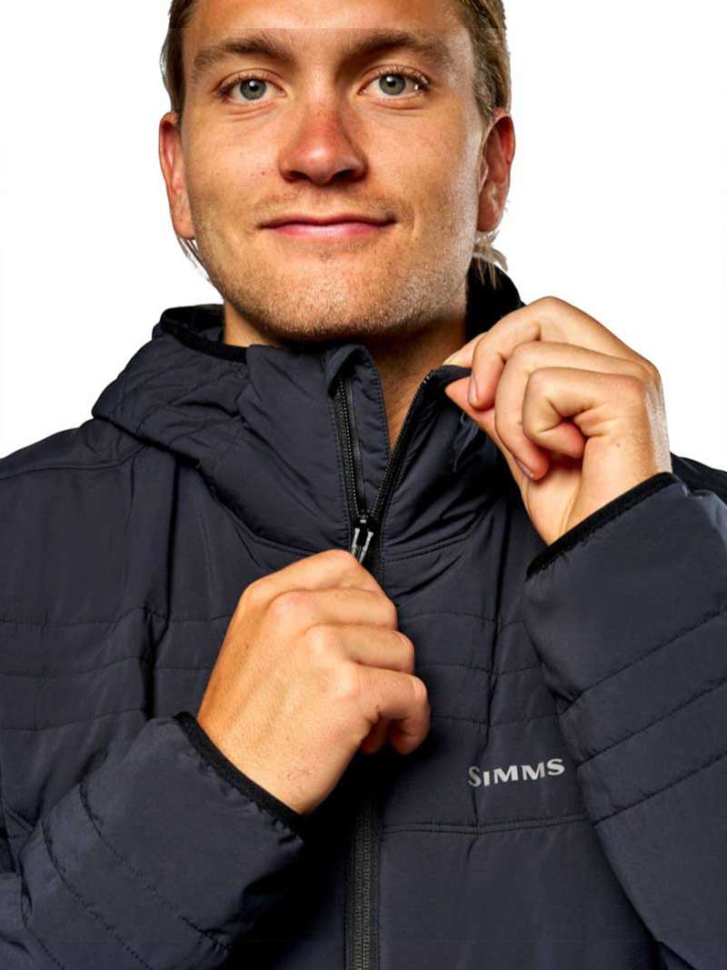 Simms Fall Run Insulated Hooded Jacket- black