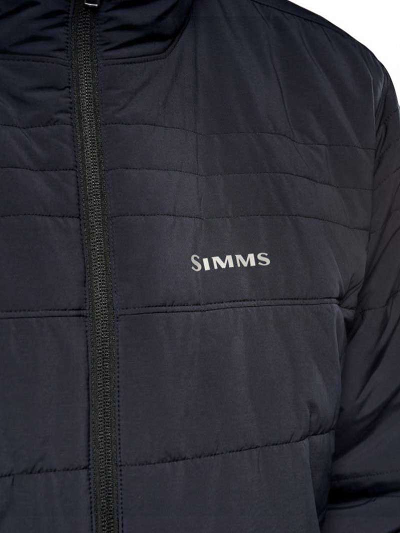 Simms Fall Run Insulated Hooded Jacket- black