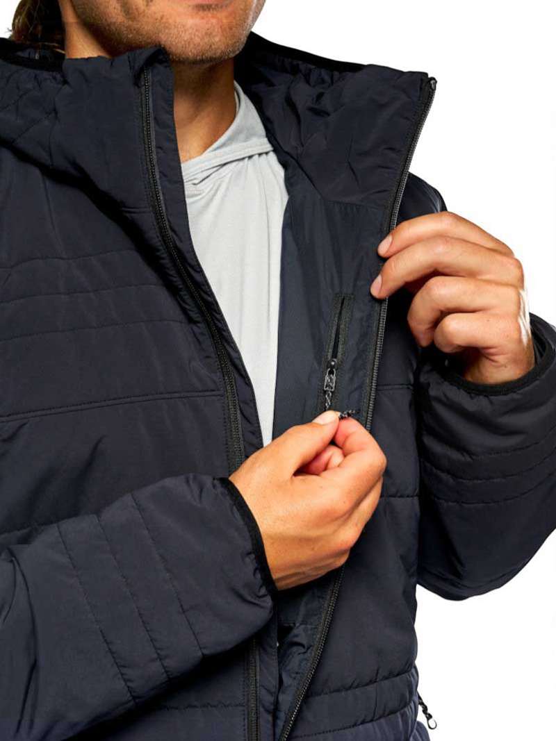 Simms Fall Run Insulated Hooded Jacket- black