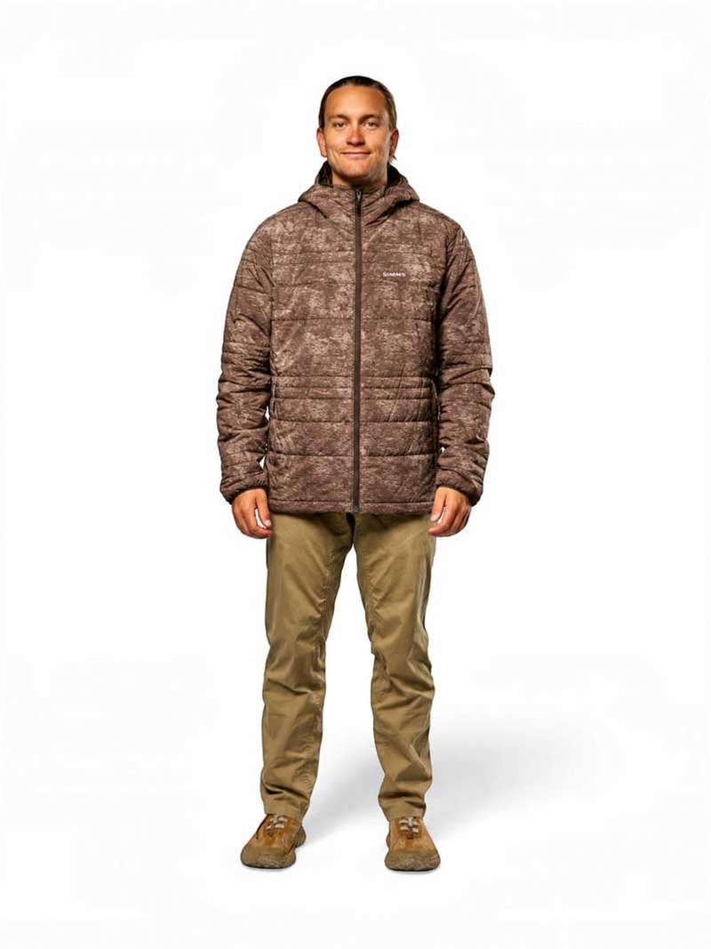 Simms Fall Run Insulated Hooded Jacket- windy jasper