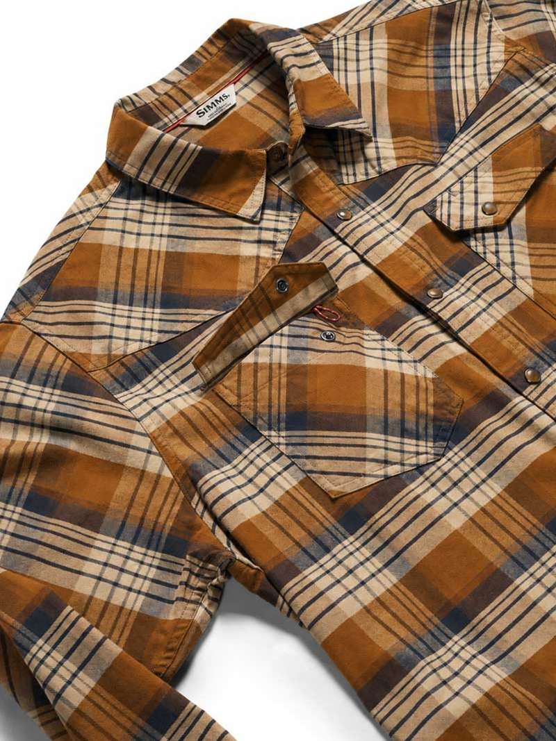 Simms Brackett Flannel Shirt- Duke Plaid/Plateau