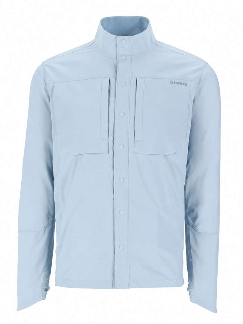 Simms Lattitude Bicomp Shirt- steel blue