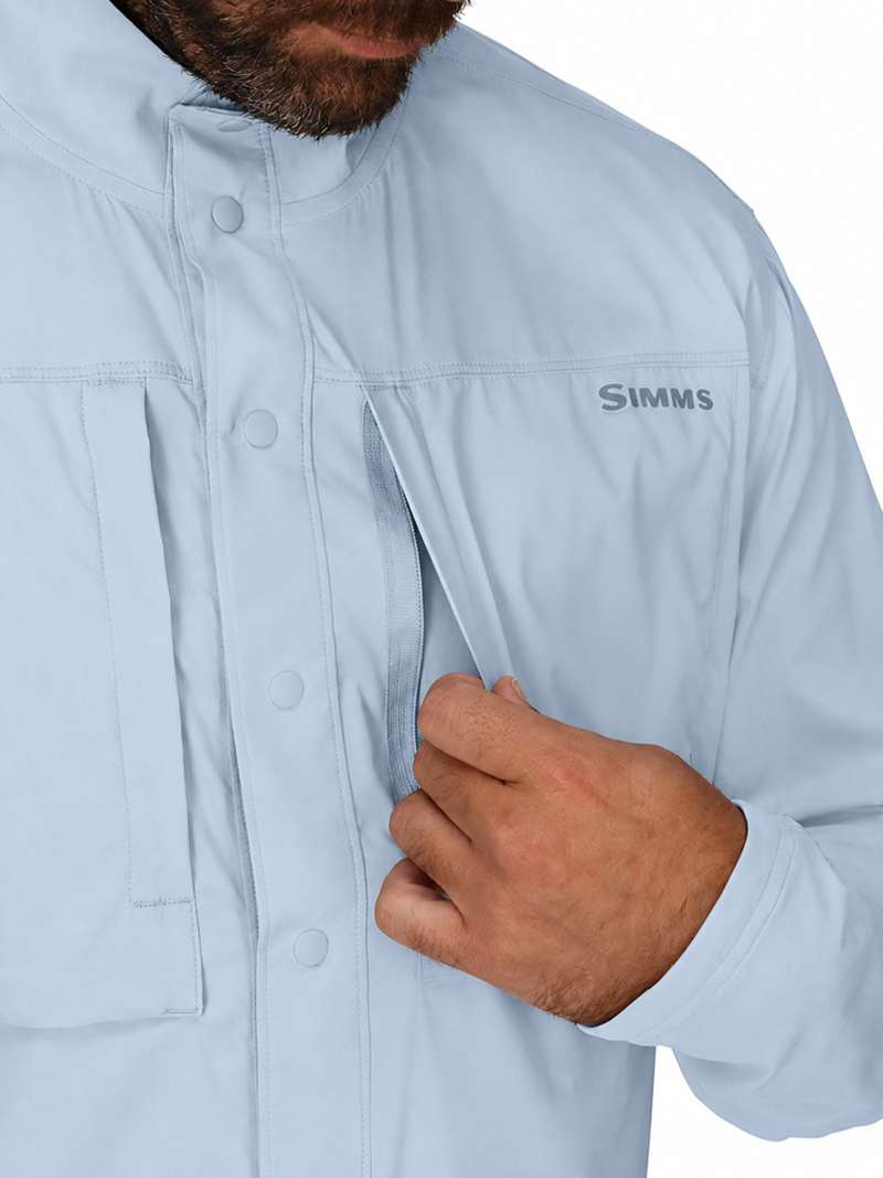 Simms Lattitude Bicomp Shirt- steel blue