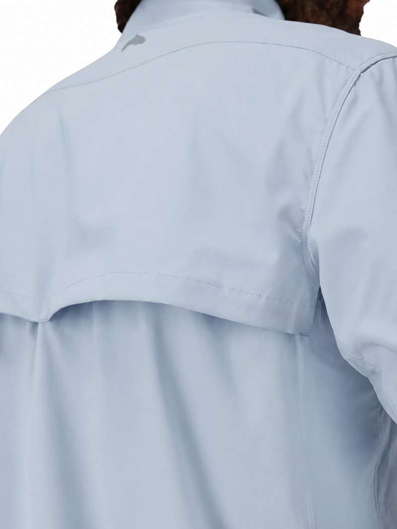Simms Lattitude Bicomp Shirt- steel blue