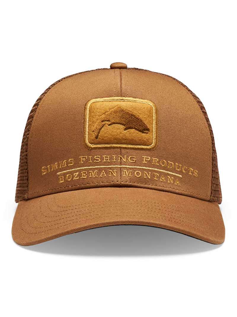 Simms Double Haul Trout Icon Trucker Hat- cobia
