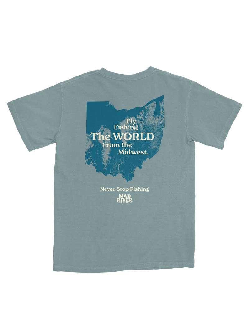 Mad River Outfitters Fly Fishing The World From The Midwest Tee at Mad River Outfitters