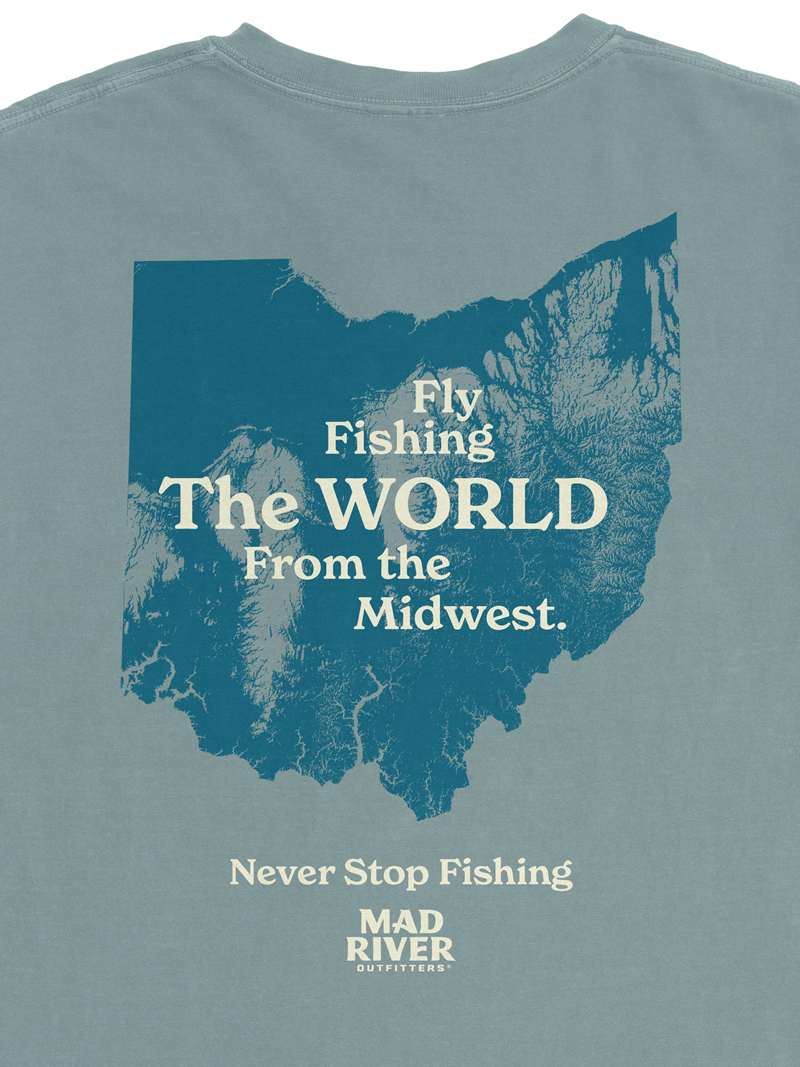 Mad River Outfitters Fly Fishing The World From The Midwest Tee at Mad River Outfitters