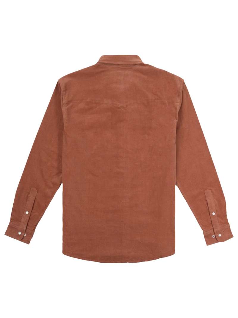 Poncho Corduroy Shirt- The Red Bud