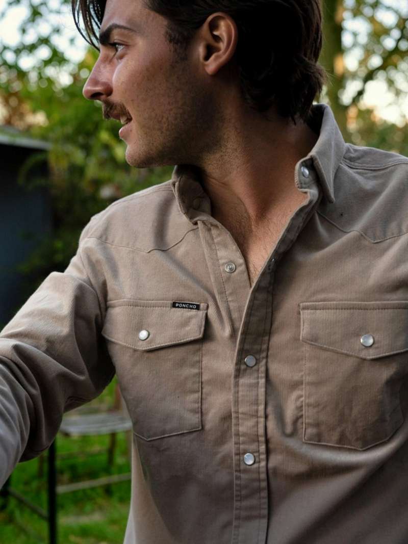 Poncho Corduroy Shirt- The Mouflon