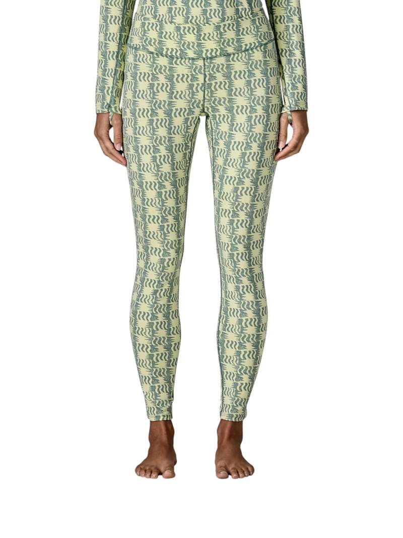 Patagonia Women's Capilene Midweight Bottoms- Sun Quilt: Blue Sage