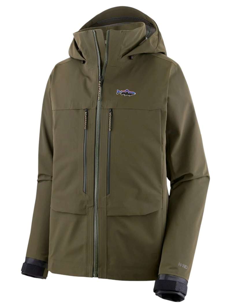 Patagonia Women's Swiftcurrent Wading Jacket in Basin Green