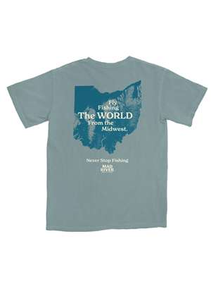 Mad River Outfitters Fly Fishing The World From The Midwest Tee at Mad River Outfitters Mad River Outfitters Merchandise