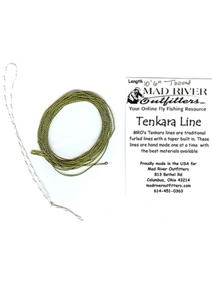 furled thread tenkara lines Hog Creek Furled Leaders