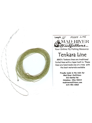 furled mono tenkara lines Hog Creek Furled Leaders