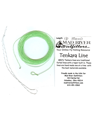 furled mono tenkara lines Hog Creek Furled Leaders