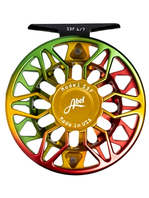 Abel SDF 6/7 Fly Reel- Sealed Drag Fresh Rasta Fade Abel Fly Fishing Reels