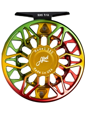 Abel SDS 7/8 Fly Reel rasta fade Abel Fly Reels