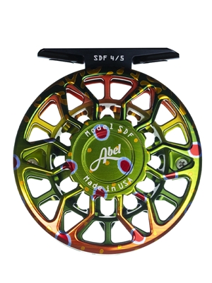 Abel SDF 4/5 Fly Reel- Sealed Drag Fresh classic brook trout Abel Fly Fishing Reels