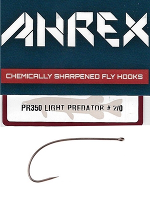 Ahrex PR350 Light Predator Hooks fly tying hooks bass panfish poppers