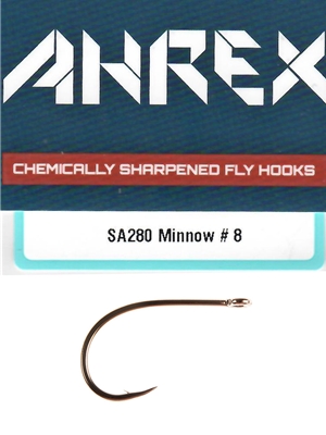 Ahrex SA280 Minnow Hooks streamer fly tying hooks