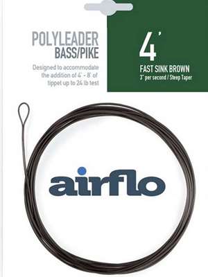 Airflo Bass and Pike Polyleaders- Fast Sink