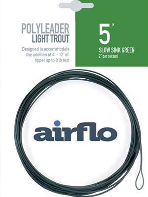 Airflo 5' Light Trout Polyleaders- Fast Sink Airflo Poly Leaders