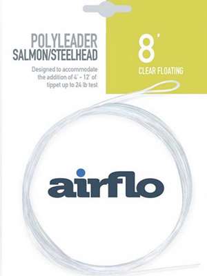 Airflo Salmon/Steelhead 8' Floating Polyleader Specialty Fly Fishing Leaders - Furled, Wire Etc.