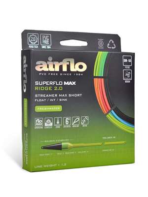 Airflo Superflo Max Ridge 2.0 Streamer Max Short Fly Line S3 sinking intermediate fly lines