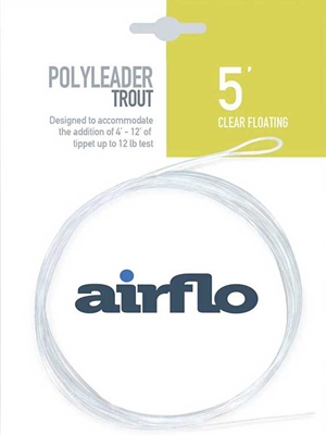 Airflo Trout Polyleaders Standard Fly Fishing Leaders - Trout  and  Bass