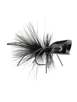 boogle popper black galaxy Bass Flies at Mad River Outfitters