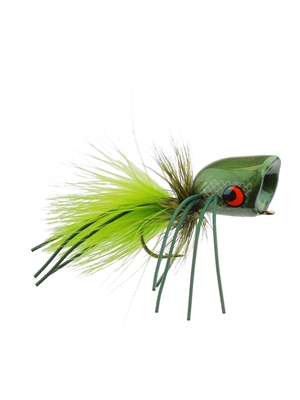 boogle popper size 4 mossy green Smallmouth Bass Flies- Surface