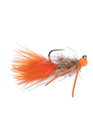 Carp-n-Crunch carp fly- hot orange panfish and crappie flies
