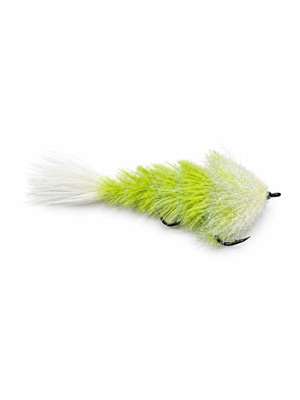 Chocklett's Feather Game Changer- 4" Chartreuse/White