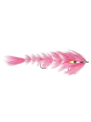 Blane Chocklett's Feather Game Changer- large bubblegum pink Pike Flies