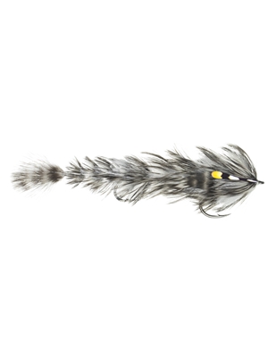Blane Chocklett's Feather Game Changer- large salt and pepper Pike Flies