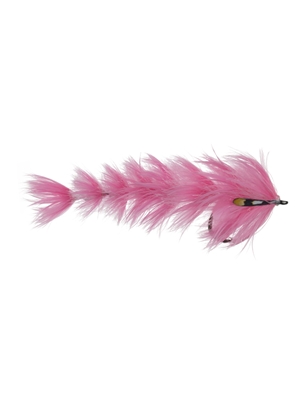 Blane Chocklett's Feather Game Changer- small bubblegum pink Largemouth Bass Flies - Subsurface