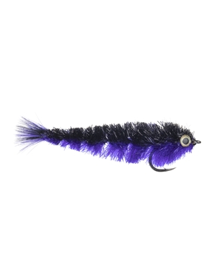 Blane Chocklett's Mini Finesse Game Changer fly- purple and black Discount Fly Fishing Flies at Mad River Outfitters