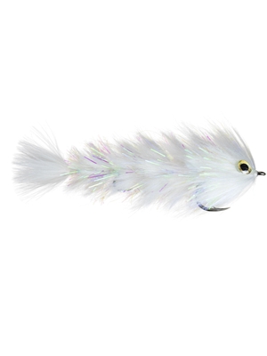 Chocklett's Polar Game Changer Fly - White Smallmouth Bass Flies- Subsurface