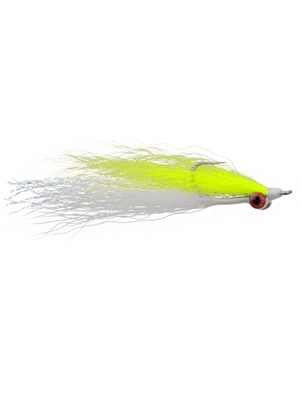 clouser minnow chartruese white Flies