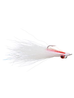clouser minnow red white flies for saltwater, pike and stripers