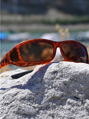 Cocoons Wide with Tortoise Frames and Amber Lens at Mad River Outfitters Cocoons Eyewear