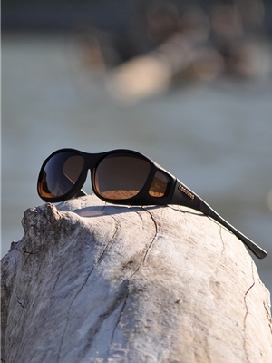 Cocoons Medium with Black Frames and Amber Lens at Mad River Outfitters Cocoons Eyewear