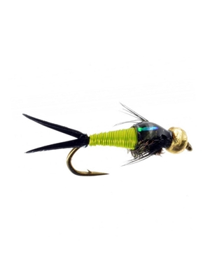 copper john nymph chartreuse Flies