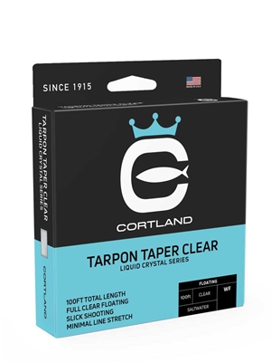 Cortland Liquid Crystal Tarpon Taper Clear Fly Line saltwater fly lines