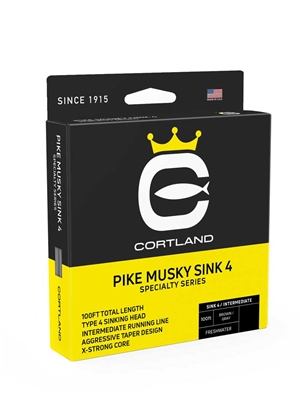 Cortland Pike and Muskie Sink 4 Fly Line sinking intermediate fly lines