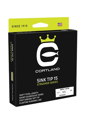 Cortland Streamer Sink Tip 15 Fly Line Streamer Fly Lines